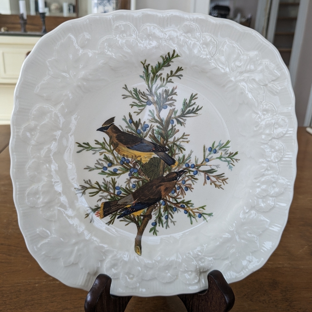 Vintage Alfred Meakin Cedar Bird Luncheon Plate